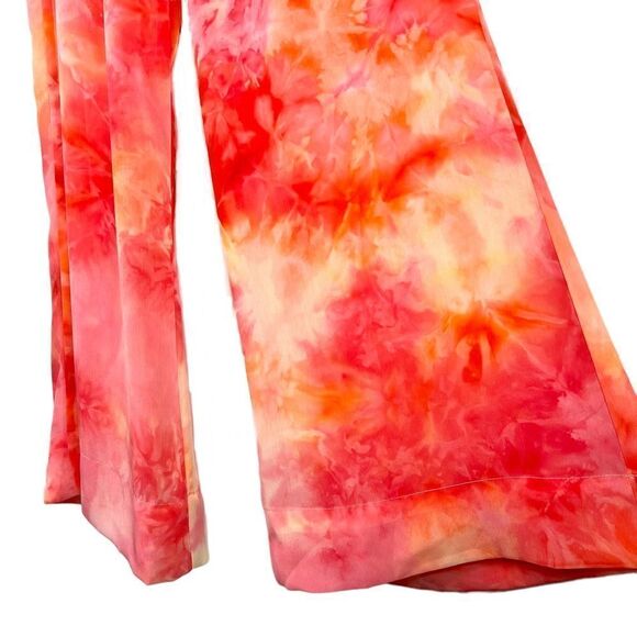SHOW ME YOUR MUMU Wide Leg Pants in Creamsicle Size Medium Large - Picture 3 of 8